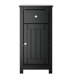 Armoire de salle de bain BERG noir 40x34x80 cm pin massif