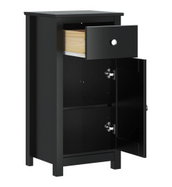 Armoire de salle de bain BERG noir 40x34x80 cm pin massif