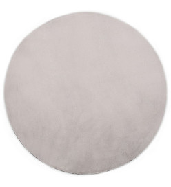 Tapis 80 cm Fausse fourrure de lapin Gris