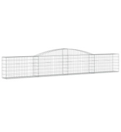 Paniers à gabions arqués 20 pcs 400x30x60/80 cm Fer galvanisé