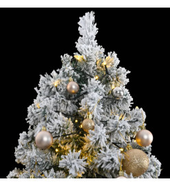 Sapin de Noël artificiel articulé 300 LED et boules 240 cm