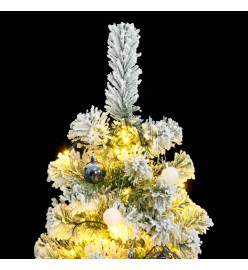 Sapin de Noël artificiel articulé 150 LED et boules 150 cm