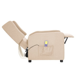 Fauteuil de massage Crème Tissu