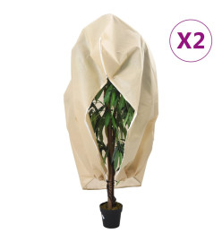 Housses de protection pour plantes avec fermeture éclair 2 pcs