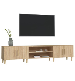 Meubles TV chêne sonoma 180x31,5x40 cm bois d'ingénierie