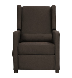 Fauteuil de massage Marron foncé Tissu