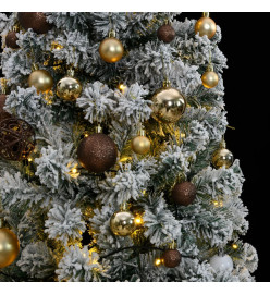 Sapin de Noël artificiel articulé 300 LED et boules 240 cm