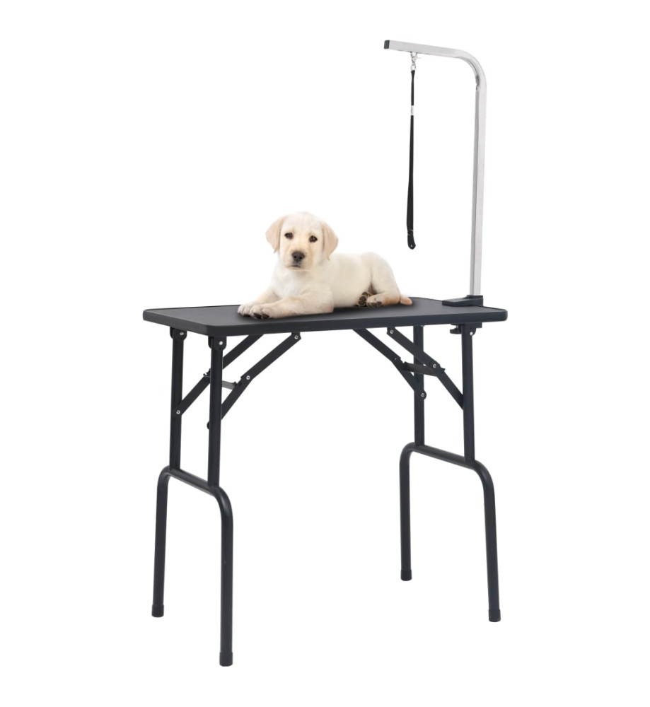 Table de toilettage réglable pour chiens avec 1 boucle