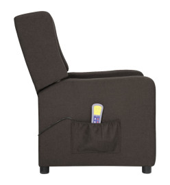 Fauteuil de massage Taupe Tissu