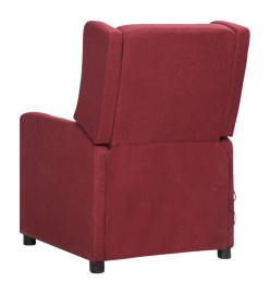 Fauteuil de massage Rouge bordeaux Tissu