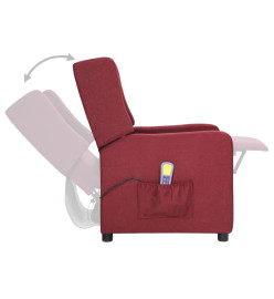 Fauteuil de massage Rouge bordeaux Tissu