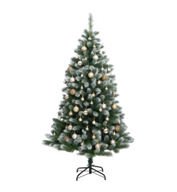 Sapin de Noël artificiel articulé 300 LED et boules 180 cm