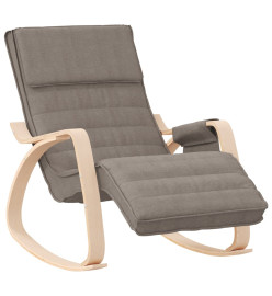 Chaise à bascule Taupe Tissu