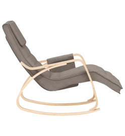 Chaise à bascule Taupe Tissu