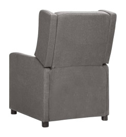 Fauteuil électrique de massage Gris clair Tissu