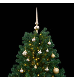 Sapin de Noël artificiel articulé 300 LED et boules 270 cm