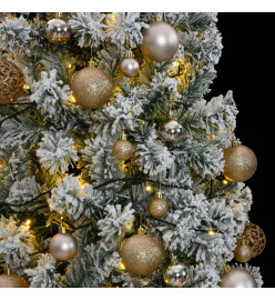 Sapin de Noël artificiel articulé 300 LED et boules 180 cm