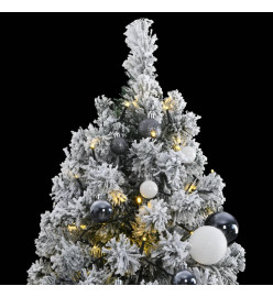 Sapin de Noël artificiel articulé 300 LED et boules 240 cm