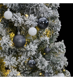 Sapin de Noël artificiel articulé 300 LED et boules 240 cm