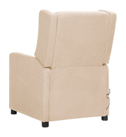 Fauteuil de massage Crème Tissu