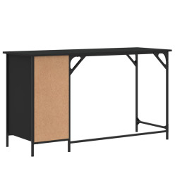 Bureau d'ordinateur noir 131x48x75 cm bois d’ingénierie