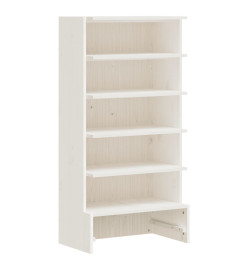 Armoire à chaussures blanc 52x30x104 cm bois de pin massif