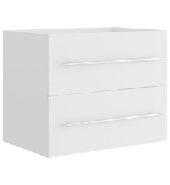 Armoire d'évier Blanc 60x38,5x48 cm Aggloméré
